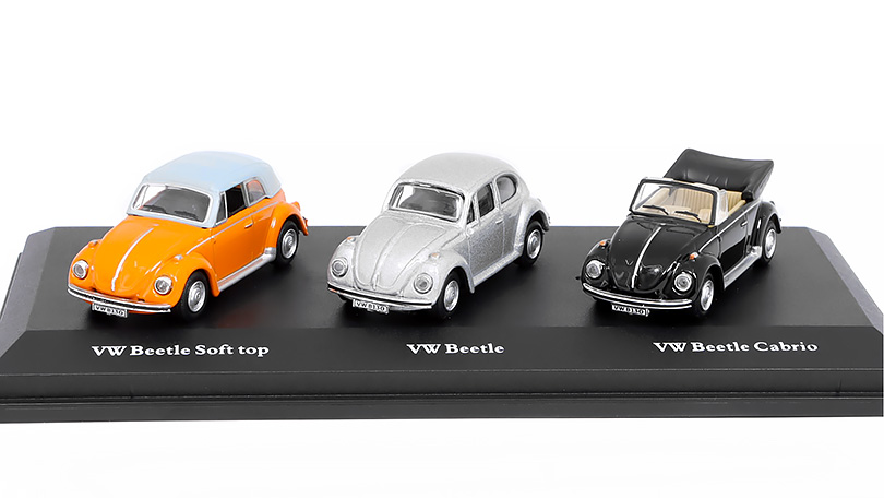 Volkswagen Beetle - Sada 3 kusy #2 1:72 - Cararama