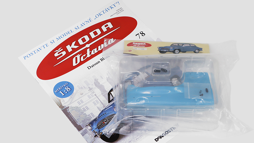 Škoda Octavia 1959 1:8 - časopis #78 se stavebnicí