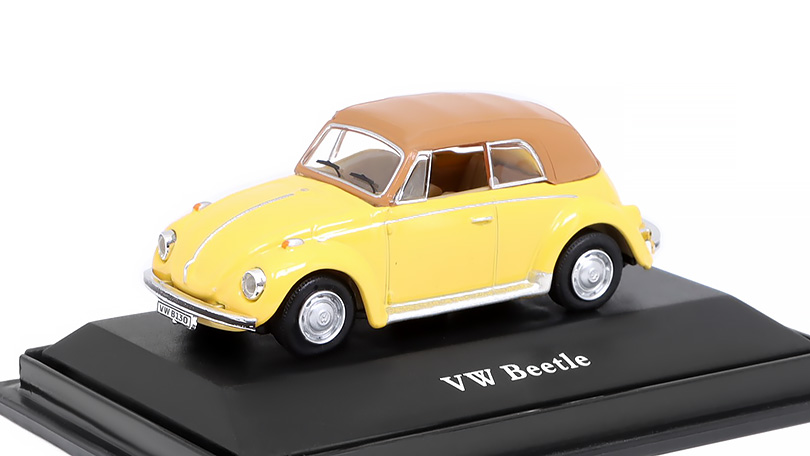 Volkswagen Beetle žlutý 1:72 - Cararama