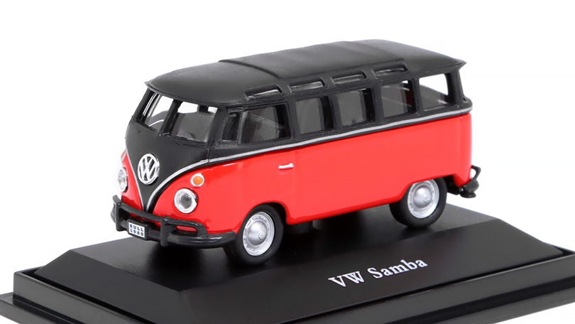 Volkswagen Samba červený 1:72 - Cararama