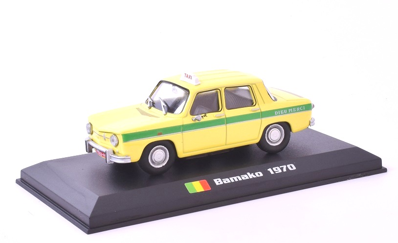 Renault 8 1:43 Bamako 1970 - Taxíky světa časopis s modelem