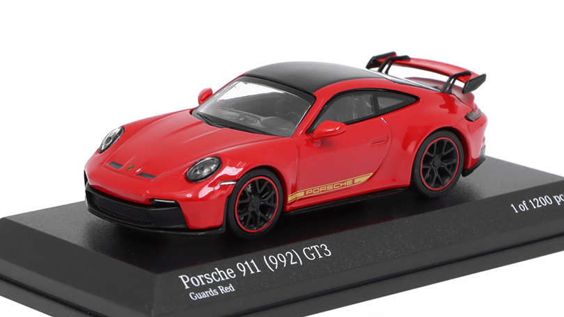 Porsche 911 (992) GT3 červená 1:64 - MINICHAMPS