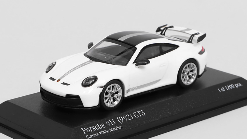 Porsche 911 (992) GT3 bílá 1:64 - MINICHAMPS