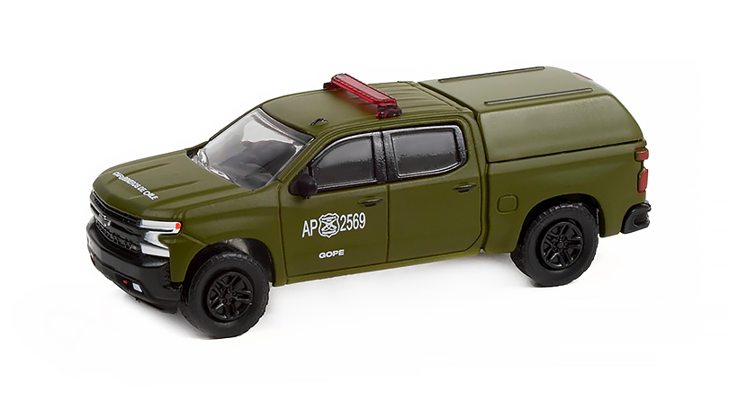 Chevrolet Silverado LT Trail Boss Z71 2021 Police 1:64 - GreenLight