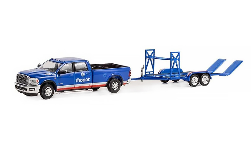 RAM 2500 Laramie 2020 + přivěs 1:64 - GreenLight