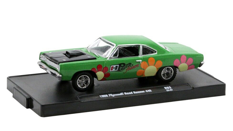 Plymouth Road Runner 440 1969 Power Flowers 1:64 - M2 Machines