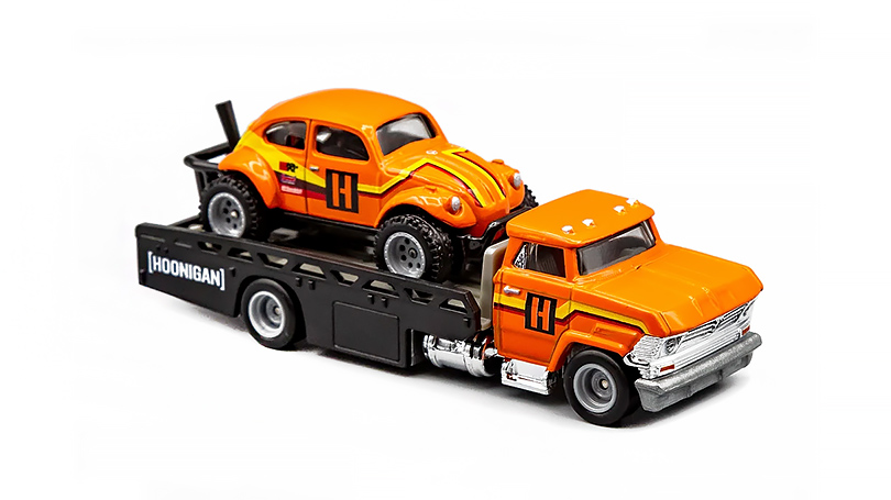 Volkswagen Baja Bug + Horizon Hauler Hoonigan 1:64 - Hot Wheels