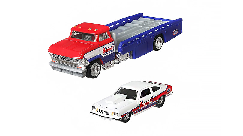 Chevrolet Vega Pro Stock 1974 + Horizon Hauler Summit 1:64 - Hot Wheels