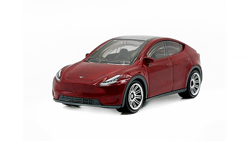 Tesla Model Y červená 1:64 - MATCHBOX