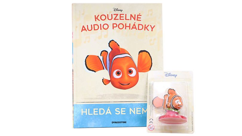 Hledá se Nemo - kniha s figurkou Kouzelné Audio Pohádky Disney - DeAgostini