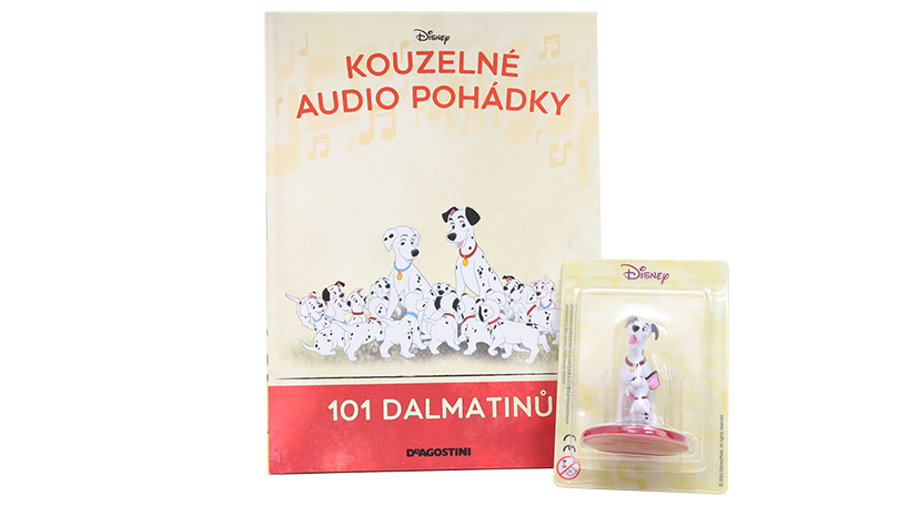 101 Dalmatinů - kniha s figurkou Kouzelné Audio Pohádky Disney - DeAgostini