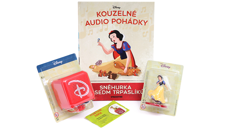 Sněhurka a sedm trpaslíků - kniha s figurkou Kouzelné Audio Pohádky - DeAgostini