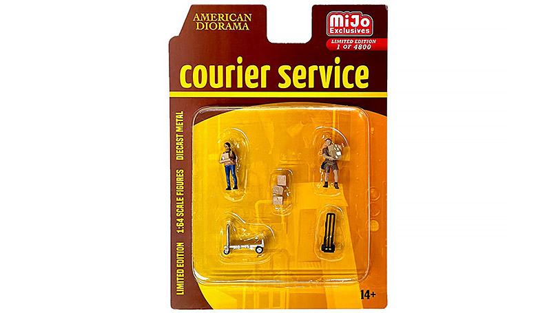 Sada figurek Kurýrní Služba 1:64 - Courier Service - American Diorama