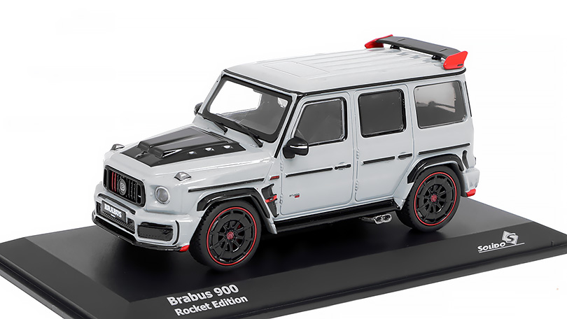 Mercedes-Benz G-Class G900 BITurbo Brabus Rocket 2019 šedá 1:43 - Solido