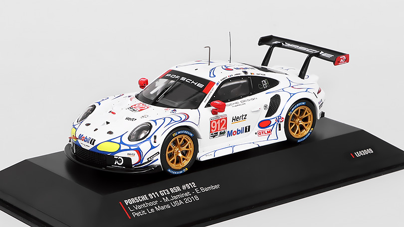 Porsche 911 GT3 RSR #912 Petit Le Mans USA 2018 1:43 - IXO Models