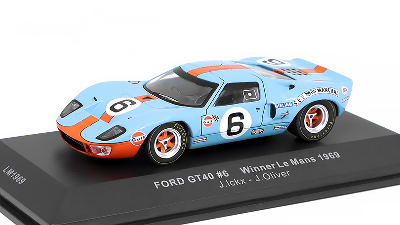 Ford GT40 #6 Winner Le Mans 1969 J.Ickx / J.Oliver - 1:43 IXO Models