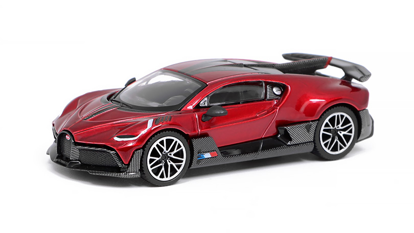 Bugatti Divo červená 2018 1:64 - MiniGT