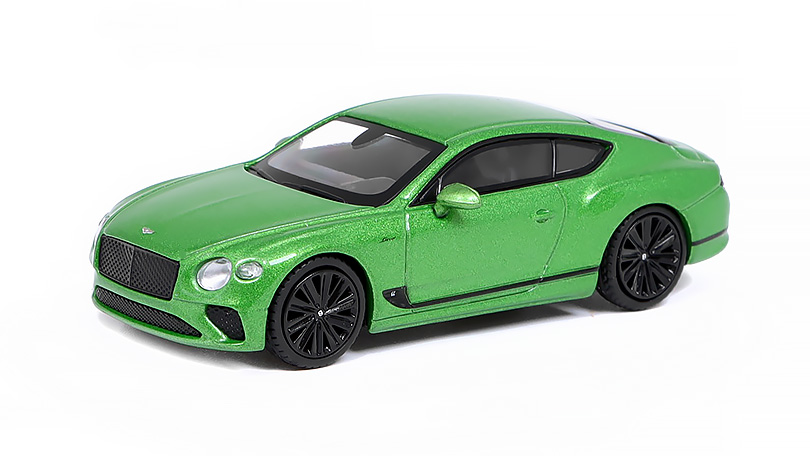 Bentley Continental GT Speed 2022 zelená 1:64 - MiniGT