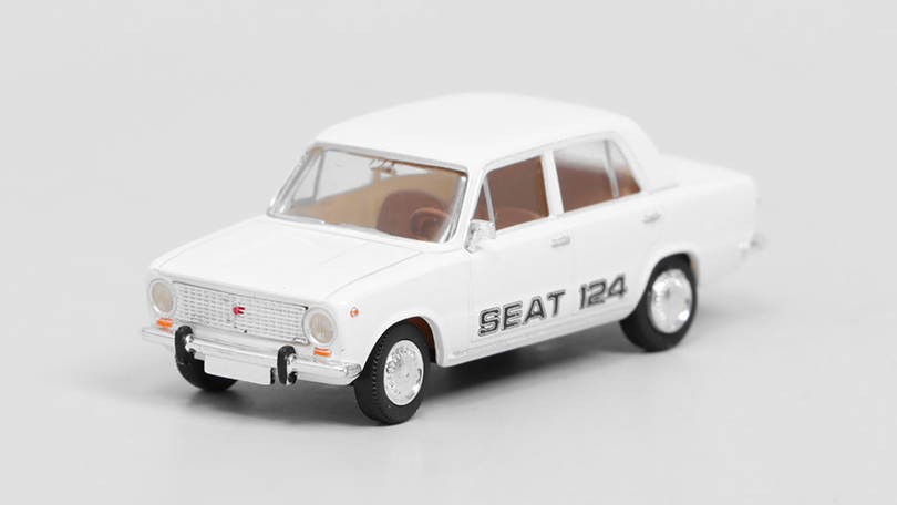 Seat 124 bílá 1:87 - Brekina