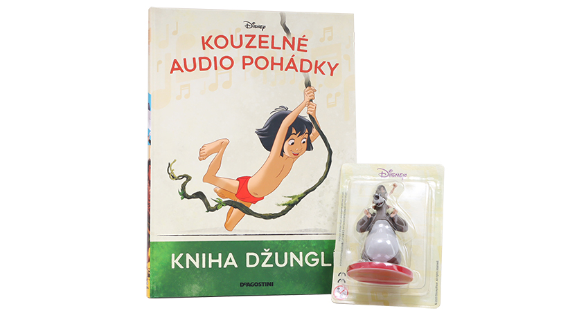 Kniha Džunglí - kniha s figurkou Kouzelné Audio Pohádky Disney - DeAgostini