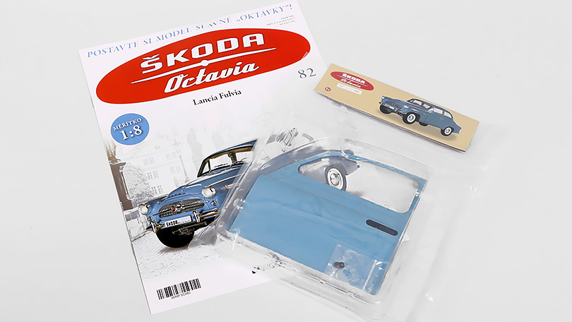 Škoda Octavia 1959 1:8 - časopis #82 se stavebnicí