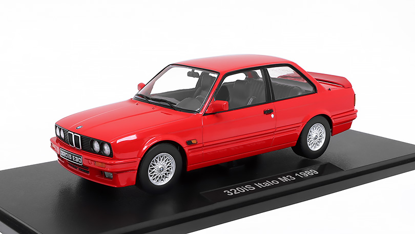 BMW 320iS E30 Italo M3 1989 červená 1:18 - KK-Scale