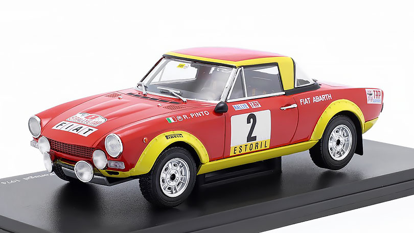 Fiat 124 Abarth Spider #2 Rally Tap Portugal 1974 1:24  Hachette časopis modelem