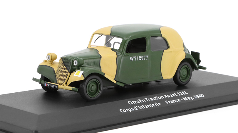 Citroen Traction Avant 11BL 1:43 - časopis Samochody Wojskowe s modelem #55