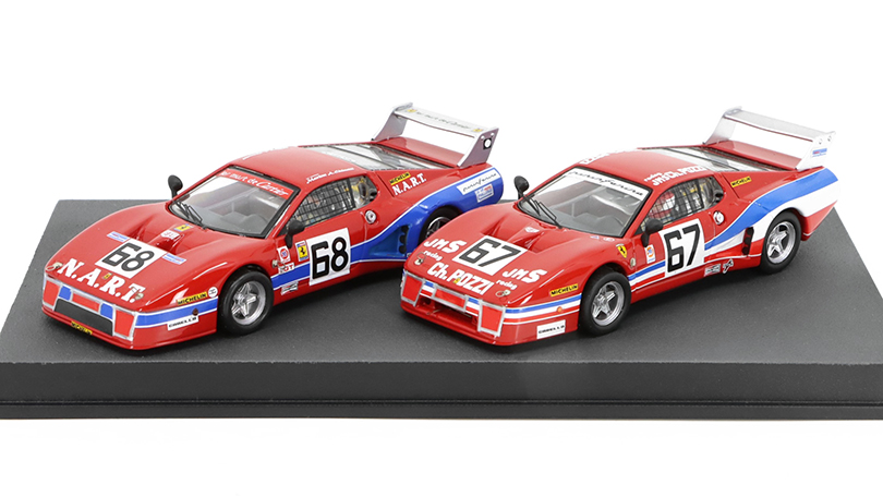 Ferrari 512 BB LM #67 #68 Daytona 24h 1979 s figurkami řidičů 1:43 - Best Model