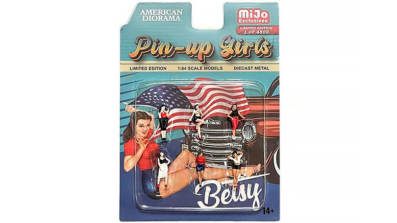 Sada figurek 6ks Pin-up Girls 1:64 - American Diorama