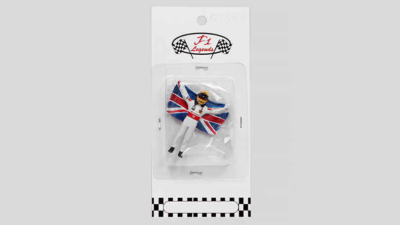 Figurka Lewis Hamilton 2007 s vlajkou Británie F1 Legends 1:43 - Minichamps