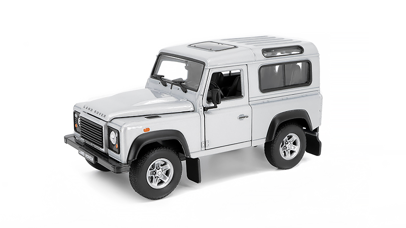 Land Rover Defender šedý 1:24 - Welly