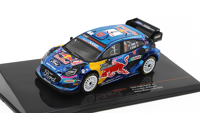 Ford Puma Rally1 #7 Rallye Monte-Carlo 2023 Loubet / Gilsoul 1:43 - IXO Models