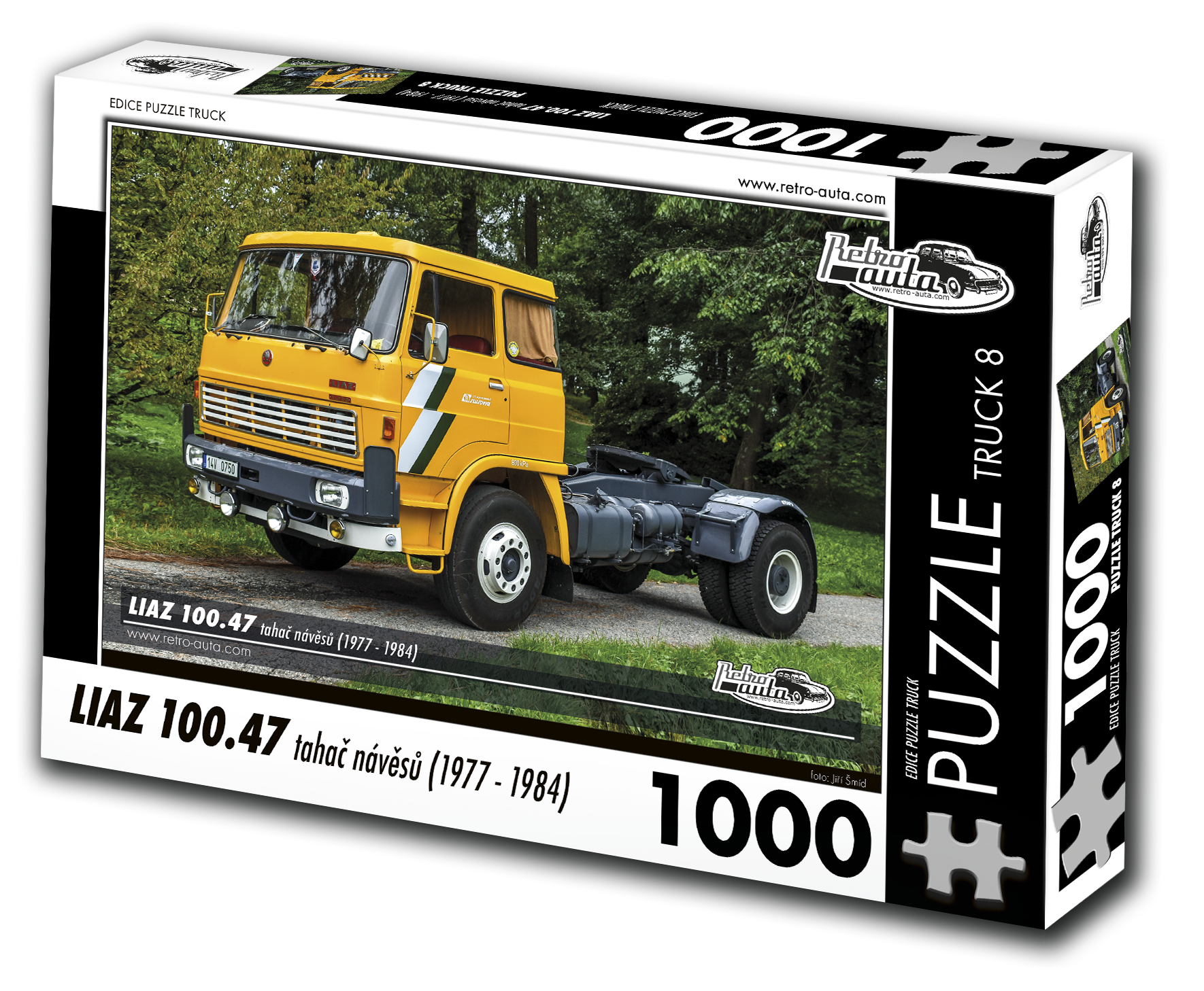 Puzzle Truck č. 8 - LIAZ 100.47 tahač návěsů 1977-1984 - 1000 dílků