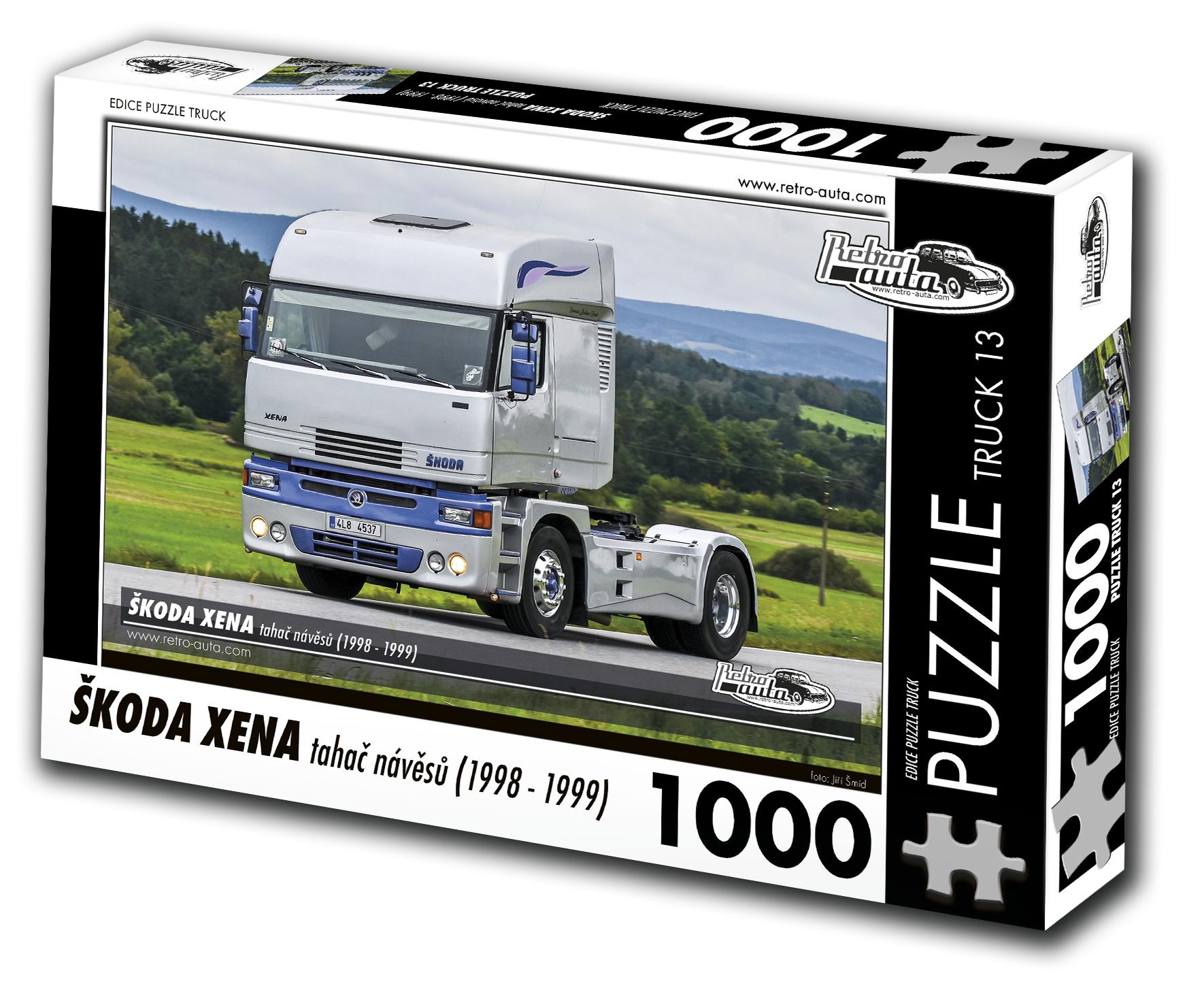 Puzzle Truck č. 13 - Škoda Xena tahač návěsů 1998-1999 - 1000 dílků