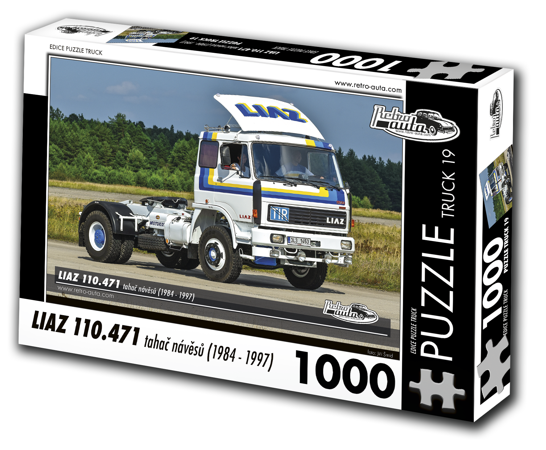 Puzzle Truck č. 19 - LIAZ 110.471 tahač návěsů 1984 -1997 - 1000 dílků