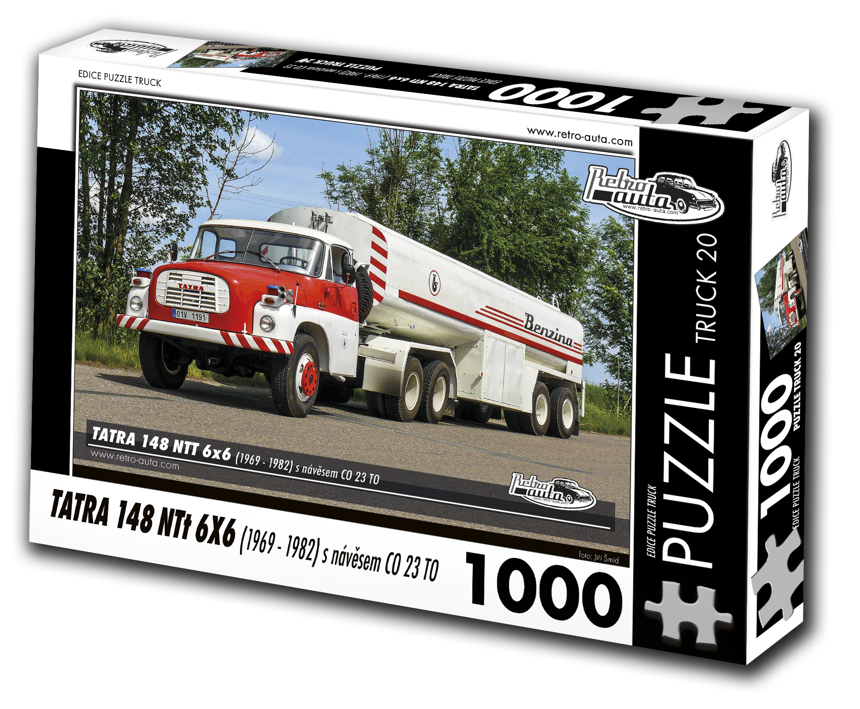 Puzzle Truck č. 20 - Tatra 148 NTt 6x6 1969-1982 s návěsem CO 23 TO - 1000 dílků