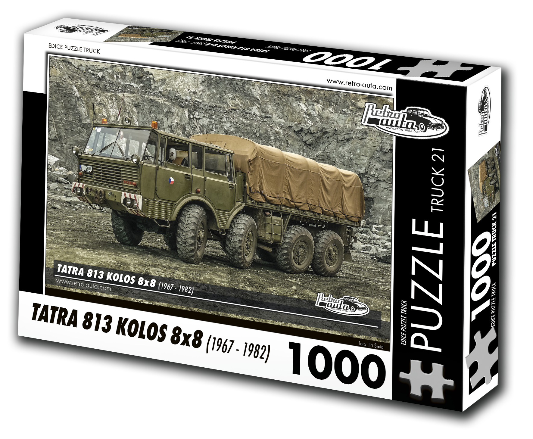 Puzzle Truck č. 21 - Tatra 813 Kolos 8x8 1967-1982 - 1000 dílků