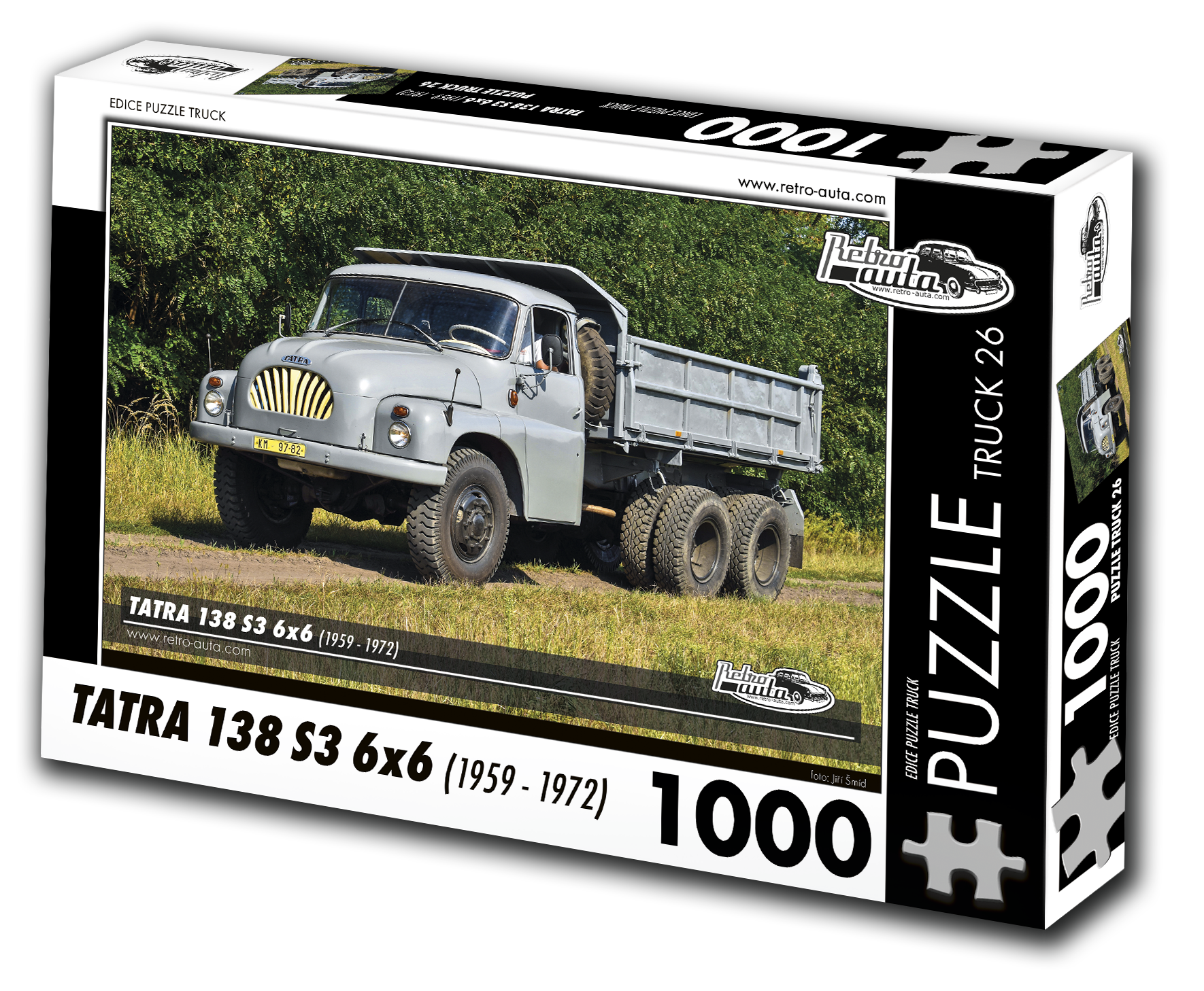 Puzzle Truck č. 26 - Tatra 138 S3 6x6 1959-1972 - 1000 dílků