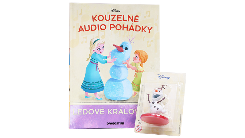 Ledové království - kniha s figurkou Kouzelné Audio Pohádky Disney - DeAgostini