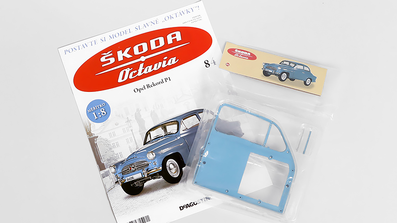 Škoda Octavia 1959 1:8 - časopis #84 se stavebnicí