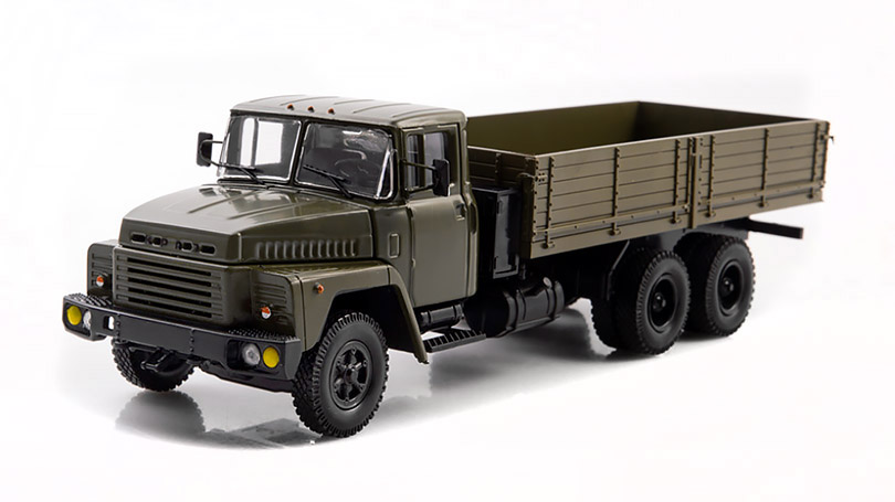 KrAZ-250 1:43 - MODIMIO časopis s modelem - Legendární náklaďáky SSSR #63