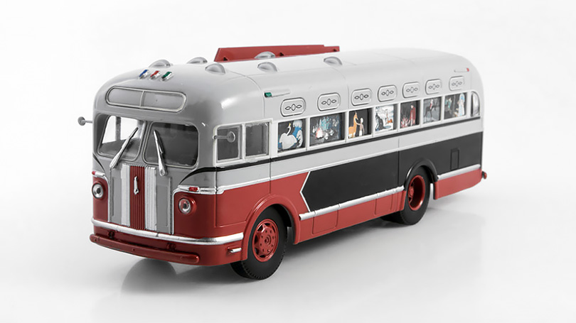 ZIS-155 autobus 1:43 - MODIMIO - Naše autobusy časopis s modelem #8 specialně