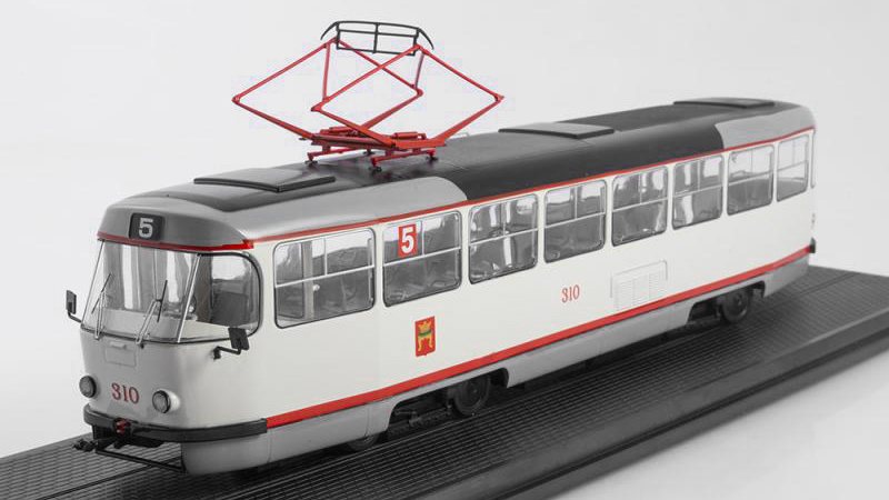 Tatra T3SU tramvaj bílá 1:43 - SSM