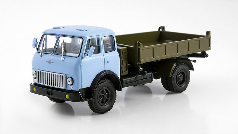 MAZ-511 sklápěč - 1:43 MODIMIO časopis s modelem - Legendární náklaďáky SSSR #76