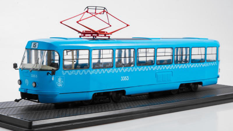 Tatra T3SU tramvaj modrá 1:43 - SSM