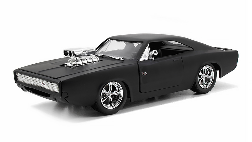 Dodge Charger R/T 1970 z filmu Fast and Furious černá matná 1:24 - Jada Toys