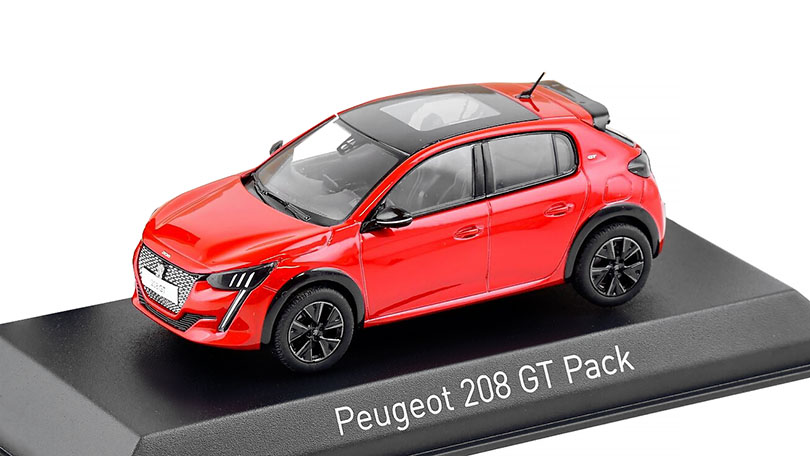 Peugeot 208 GT Pack 2022 červená 1:43 - Norev