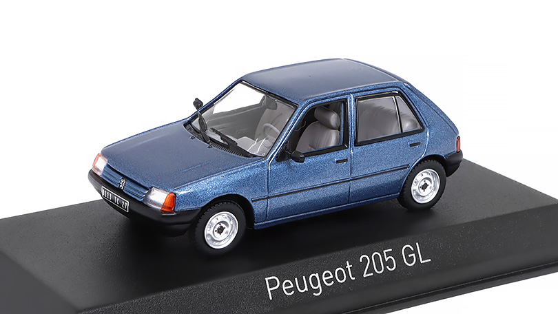 Peugeot 205 GL 1988 modrá 1:43 - NOREV