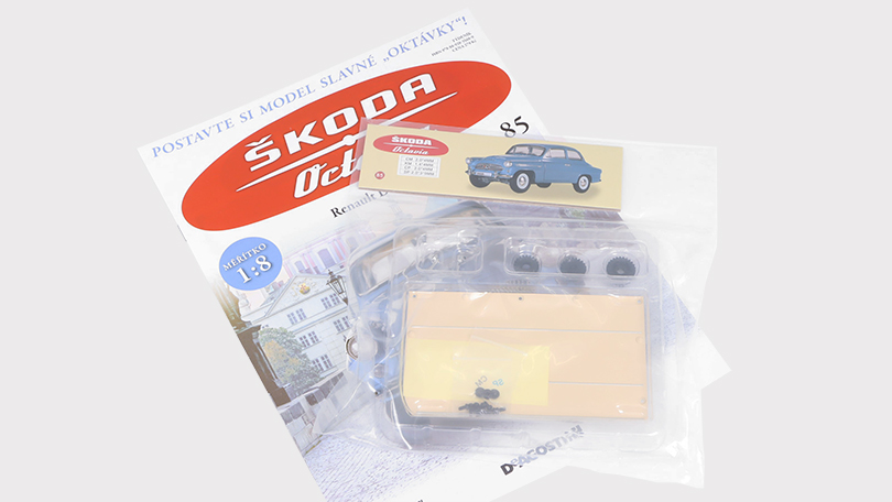 Škoda Octavia 1959 1:8 - časopis #85 se stavebnicí